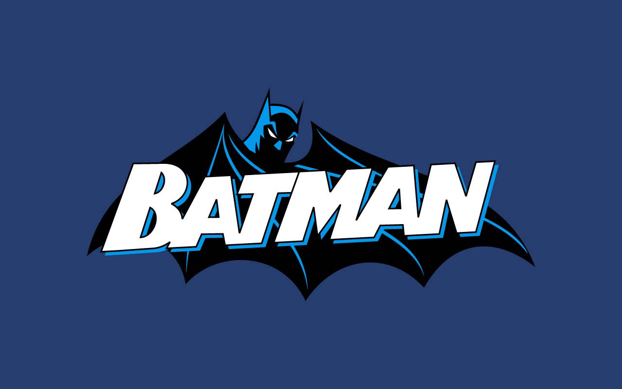 Blue Batman Logo Wallpaper