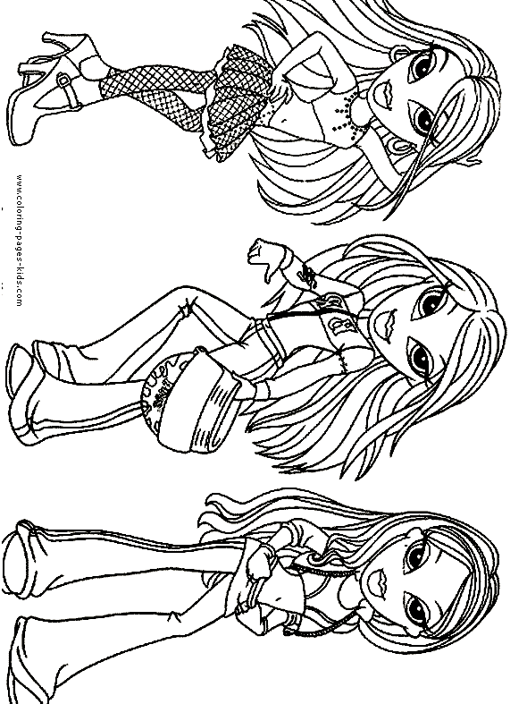 i need bratz coloring pages to color - photo #32