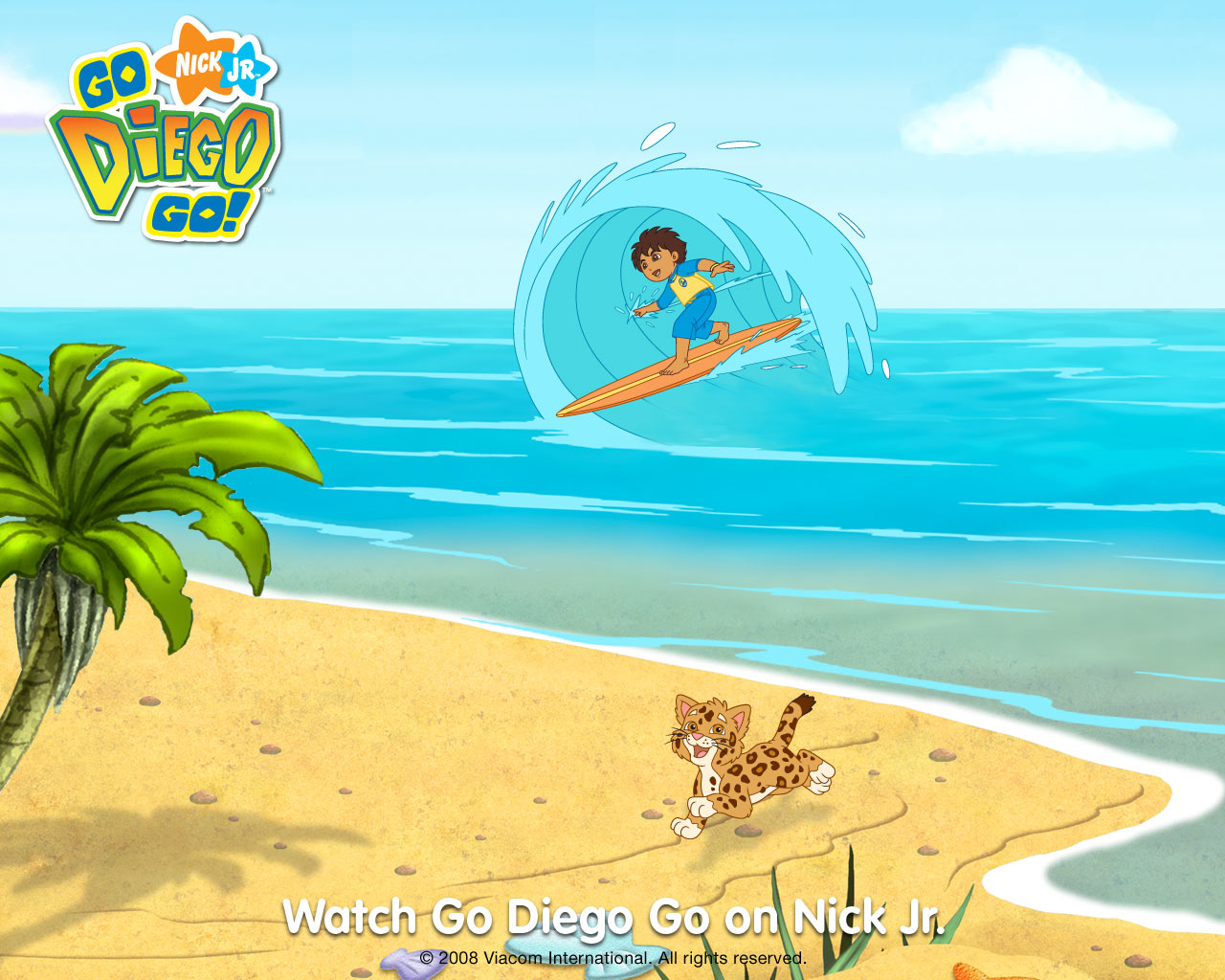 wallpaper to go on Go Diego Go Surfing In The Sea Wallpaper   Go Diego Go Free Wallpaper