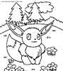 Eevee Pokemon coloring page