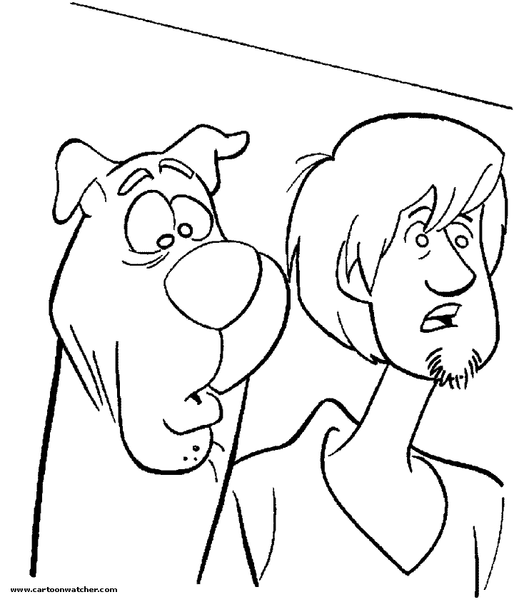 Scooby-Doo coloring pages - Scooby-Doo color pages - printable Scooby
