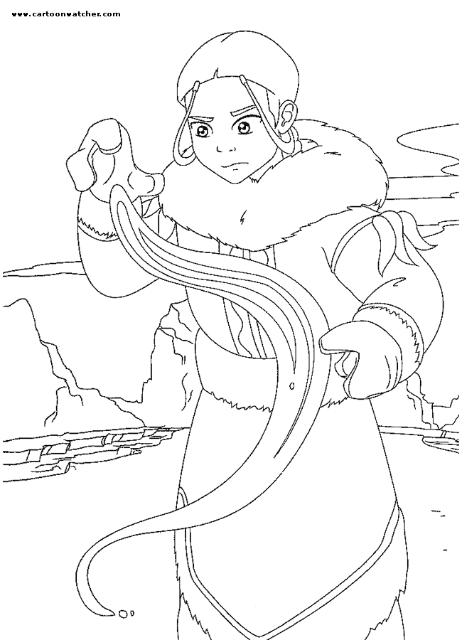 Katara coloring page