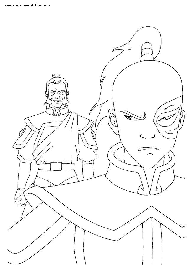 Prince Zuko coloring page - Avatar The Last Airbender coloring pages