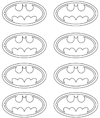 Batman birthday Party tags