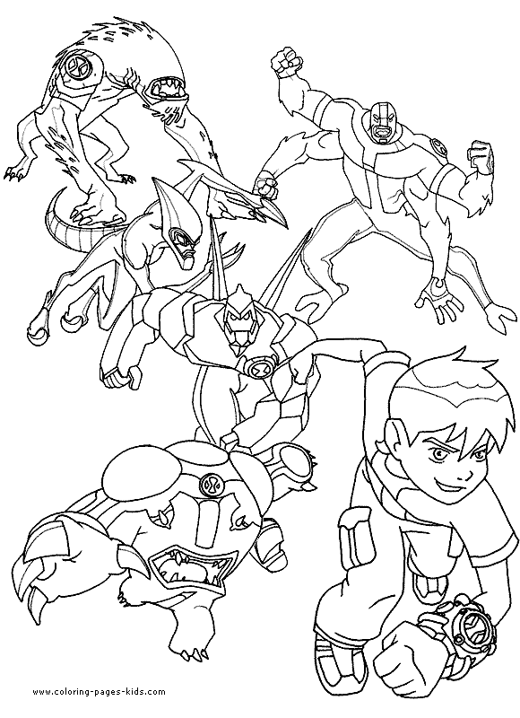 Ben 10 Coloring Pages (100% Free Printables)