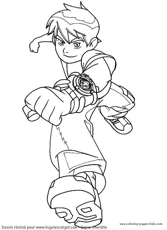 Ben 10 coloring page