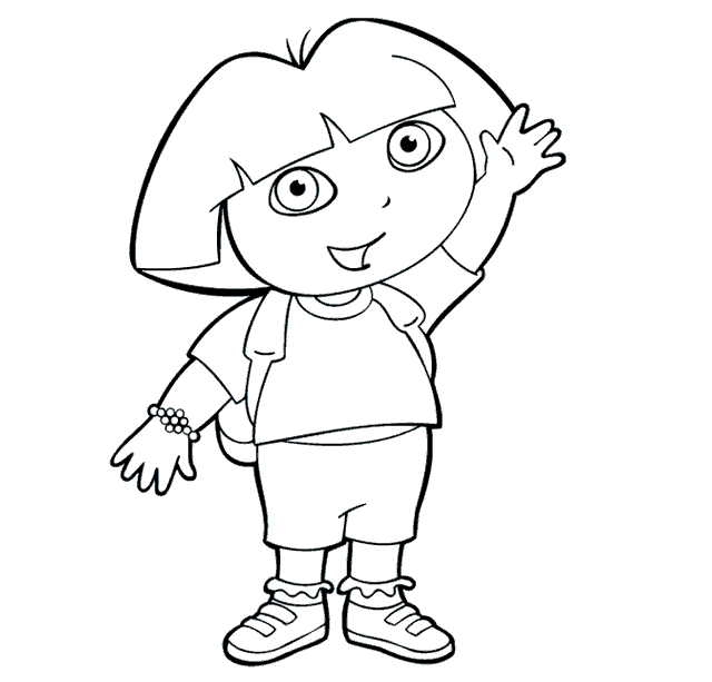 Dora the Explorer coloring