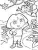 free coloring Dora the Explorer Dora the Explorer coloring book Squidward and krabs color picture