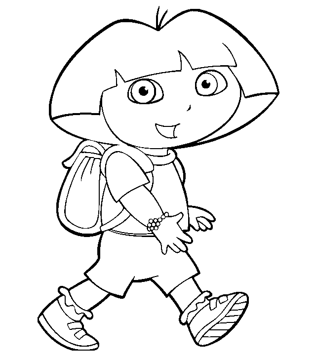 Dora the Explorer printable color page