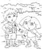 Dora the Explorer  color page Dora the Explorer coloring color Dora the Explorer