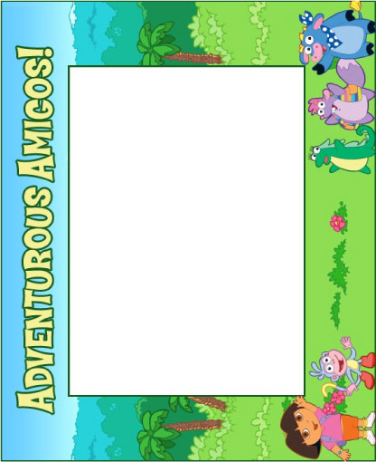 Dora The Explorer Photo frame craft