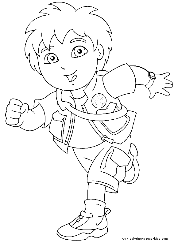 Diego Coloring sheet