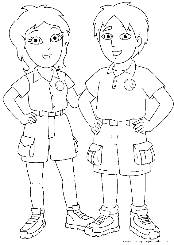 Go Diego Go coloring page
