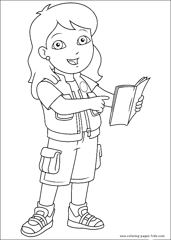 Go Diego Go coloring page