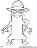 Agent P / Perry coloring page