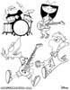 Phineas and Ferb Music coloring page