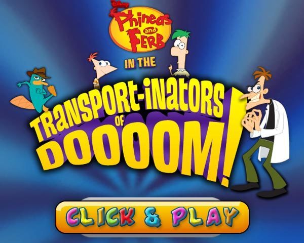 Phineas and Ferb in the Transportinators of Doom Game