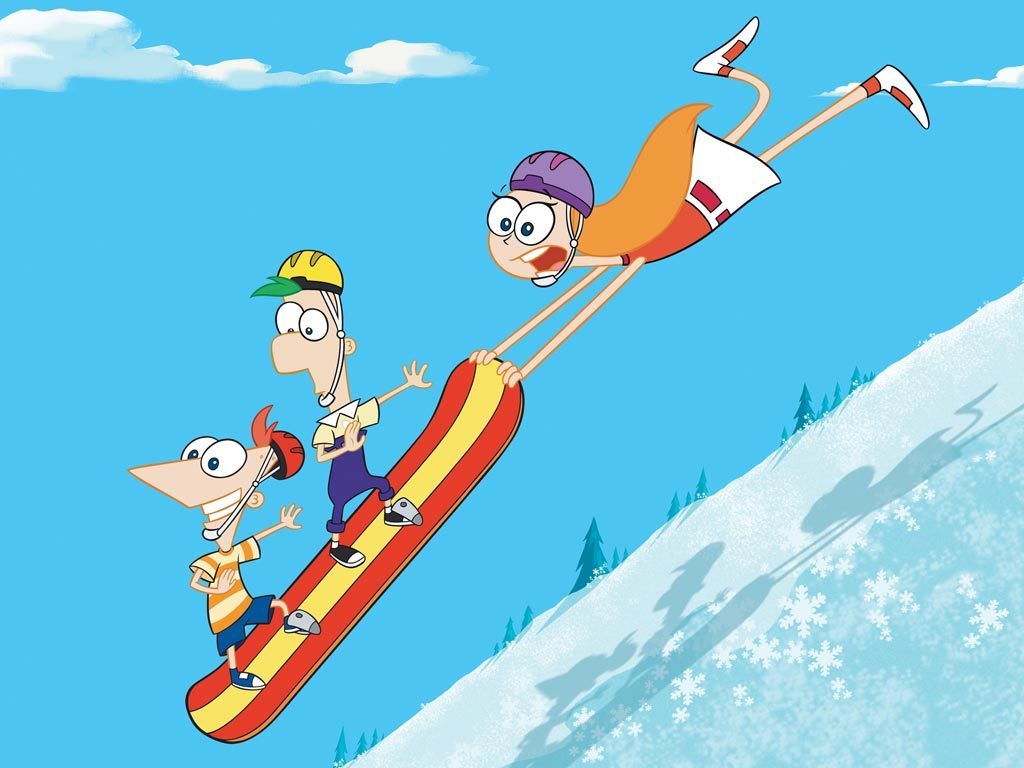 Phineas and Ferb Snowboard Wallpaper