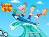 Phineas and Ferb Surfing Wallpaper