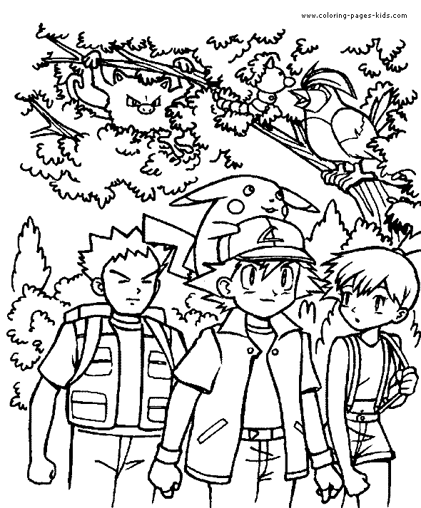 Pokemon coloring sheet