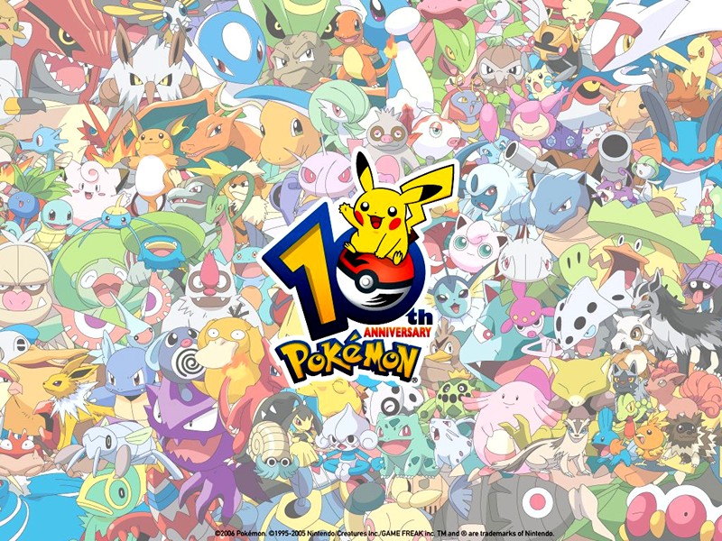 Pokemon 10th Anniversary creatures Wallpaper
