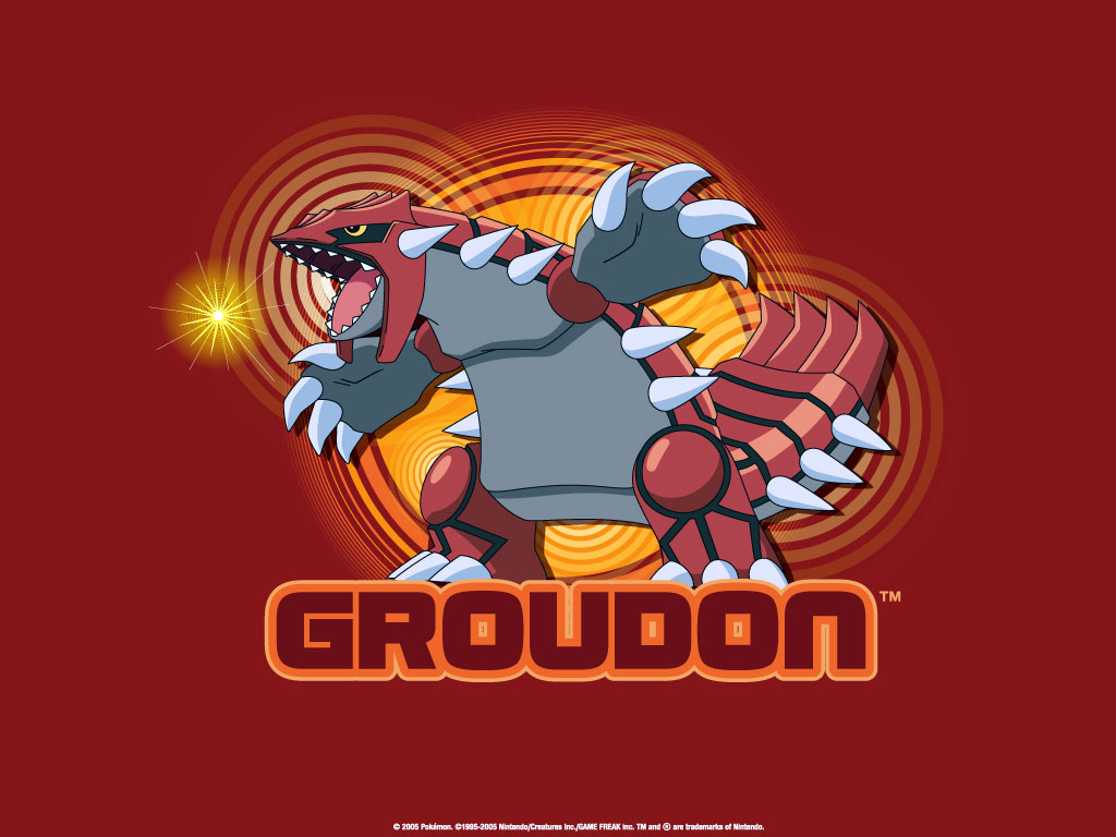 Groudon, anime, fire, legendary, monster, pokemon, HD wallpaper | Peakpx