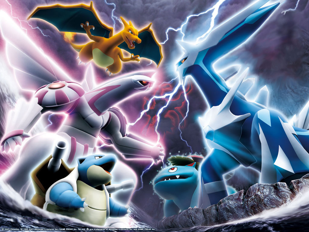 Palkia and Dialga Pokemon Wallpaper