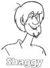 Color Shaggy coloring page free scooby-doo coloring pages scooby doo coloring sheet