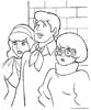 Daphne, Fred and Velma color sheet free scooby-doo coloring pages scooby doo coloring sheet
