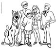 Color Scooby-Doo gang color page  free scooby-doo coloring pages scooby doo coloring sheet