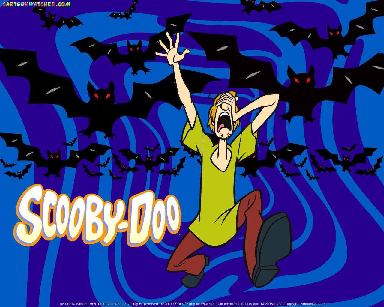 Scary Bats Scooby Doo Halloween Wallpaper